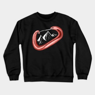 Climbing Secure Mountain Carabiner Sport Camping Crewneck Sweatshirt